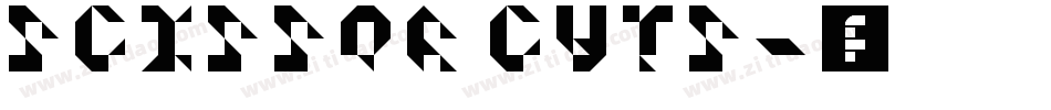 Scissor Cuts字体转换